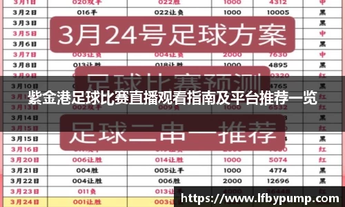 紫金港足球比赛直播观看指南及平台推荐一览